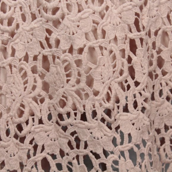 Revolve J.O.A. Blush Pink Crochet Lace Dress - Picture 9 of 14